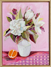 ‘Sweet gardenia, fresh orange’ Original Oil Painting