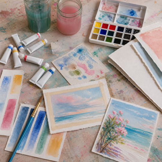 Watercolour Paper &amp; Pigment Sampler
