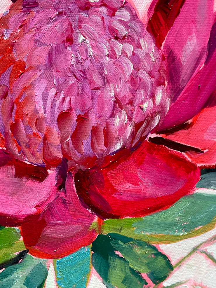 Day 2: Waratah, flannel flower & gum blossom