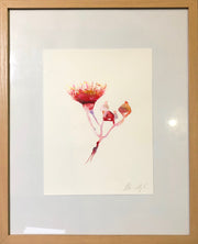 Cascading gum blossom original watercolour
