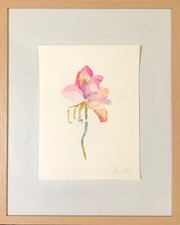 Falling rose petals original watercolour