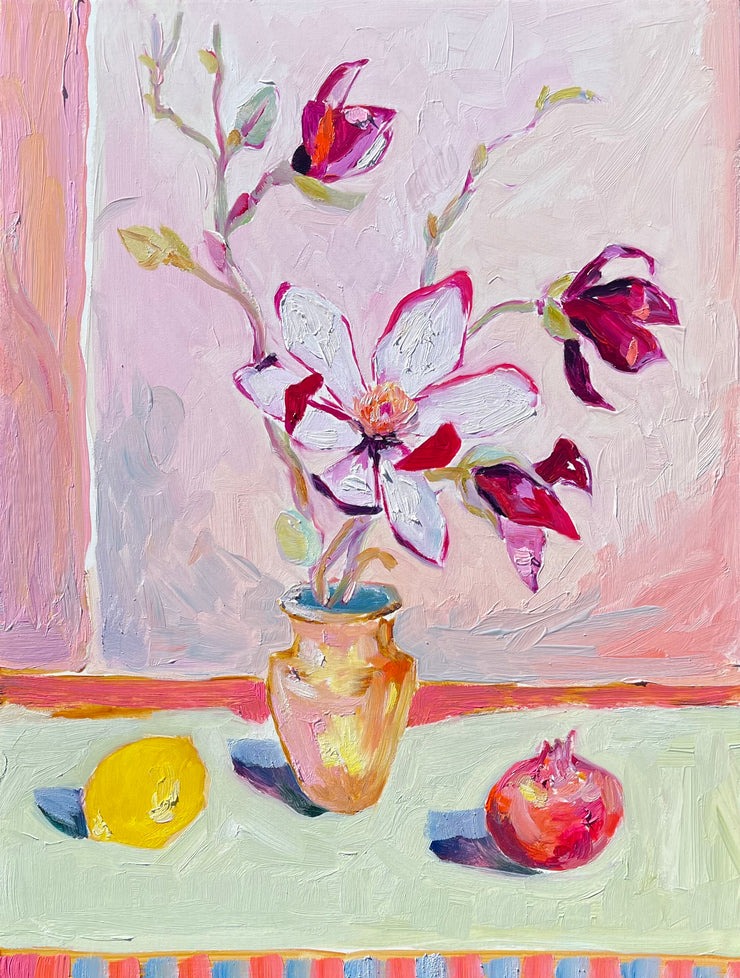 Monday Mini - Japanese Magnolia and Pomegranate