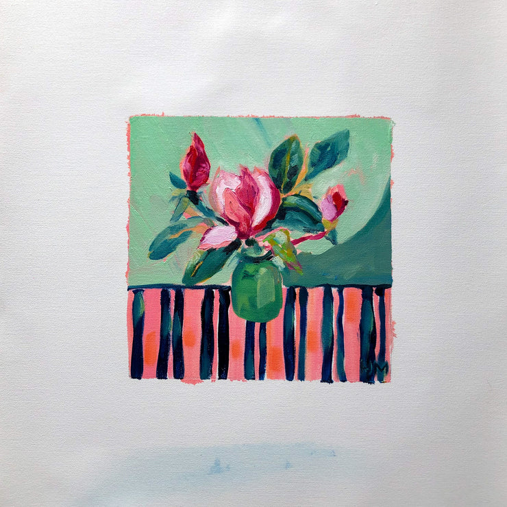 Magnolia on pink
