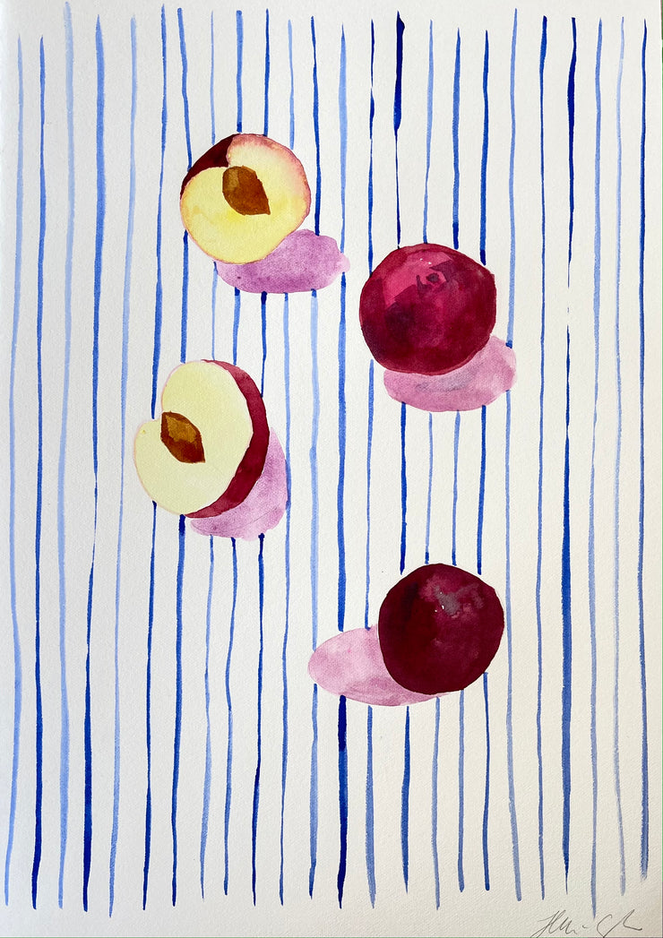'Plums' Watercolour on Paper
