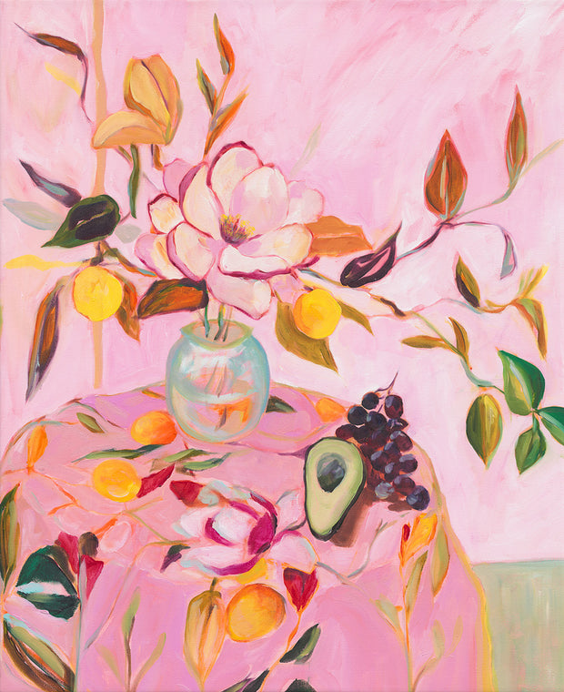 'Magnolia and Avocado' Limited Edition Print